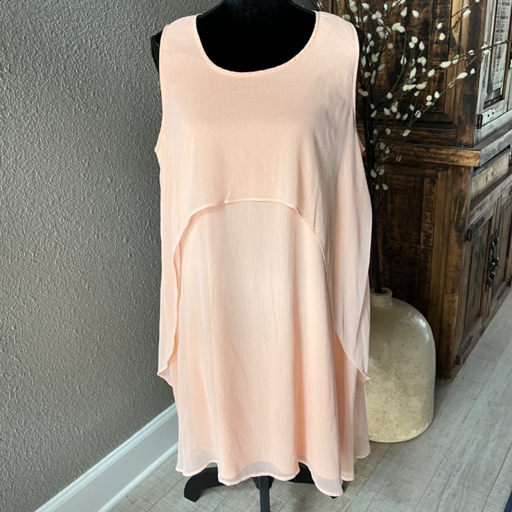 NWT Xhilaration Crinkle Chiffon Ruffle Dress